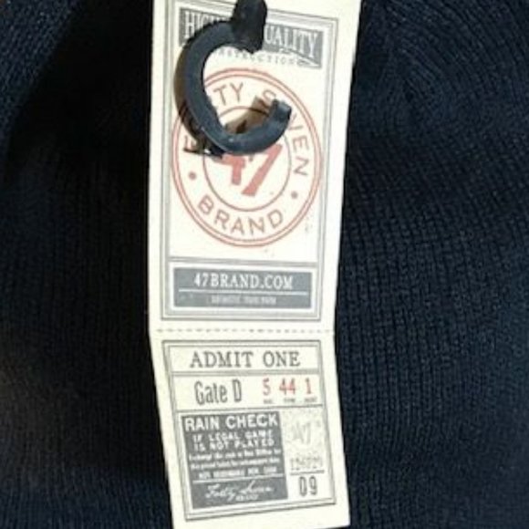 '47 Auburn University Navy Embroidered Ribbed Knit Beanie - Picture 8 of 8